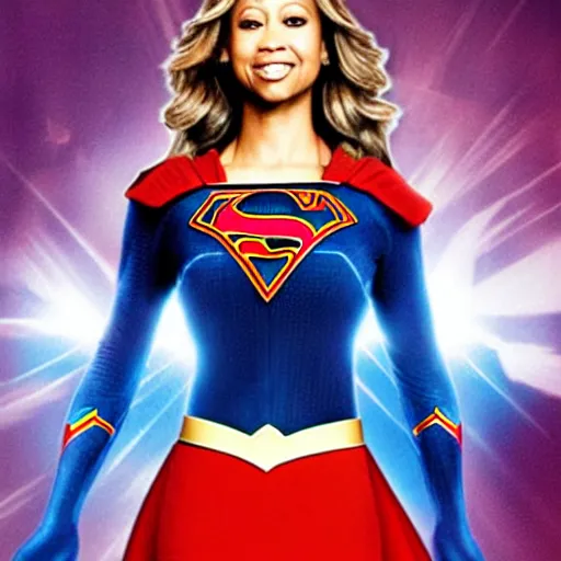 Image similar to stacey dash as supergirl