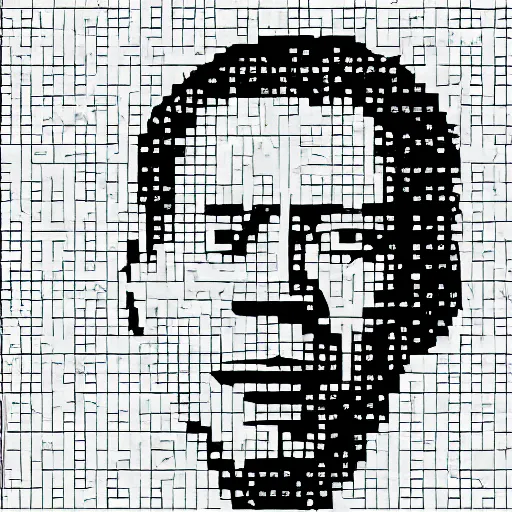 Prompt: ascii art of morgan freeman