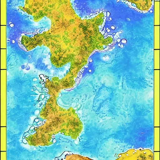 Image similar to fantasy water map