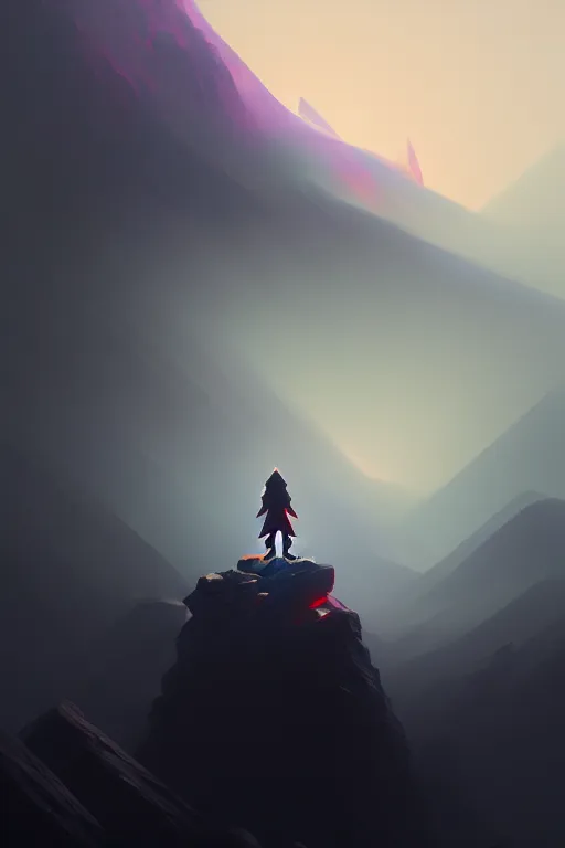 Prompt: rectangular black monolith standing on moon, fog, mountains in distance, extremely detailed digital painting, in the style of fenghua zhong and ruan jia and jeremy lipking and peter mohrbacher, mystical colors, rim light, beautiful lighting, 8 k, stunning scene, raytracing, octane, trending on artstation