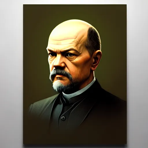 Image similar to photo of vladimir lenin is a mushroom in the forest, highly detailed, digital painting, artstation, smooth, sharp focus, illustration, art by artgerm and greg rutkowski and alphonse mucha