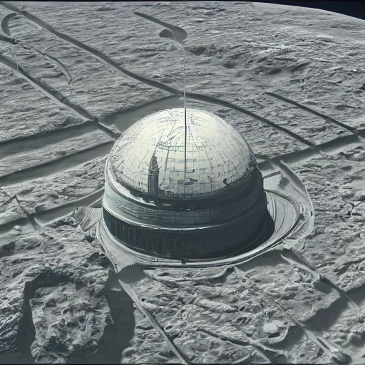 Prompt: A city on the moon surrounded by a glass dome, photorealistic, ultra high detail, 8k