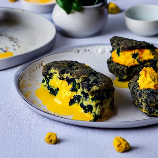 Image similar to scones with piccalilli and nori