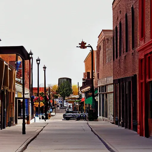 Prompt: a big city in old western town architecture, by ivan albright