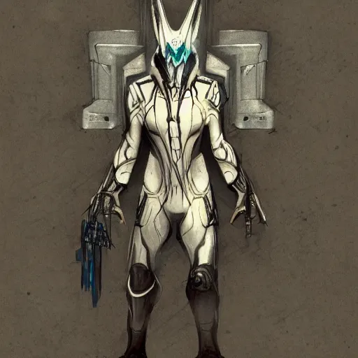 Image similar to warframe the man in the wall, explorer sketch, eldritch journalist, grand scale, intricate detailed