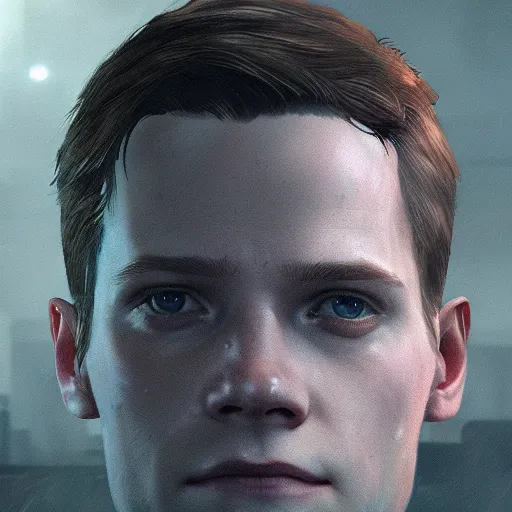 Prompt: portrait of connor from the game detroit:become human,digital art,ultra realistic,ultra detailed,art by greg rutkowski,dramatic,professional lighting