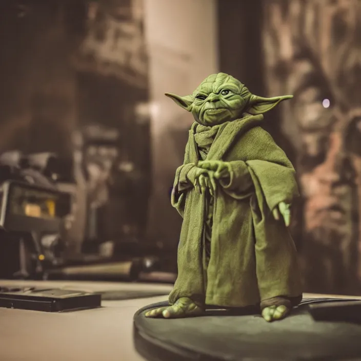 Prompt: a hyperdetailed studio photo of master yoda ; f / 1. 4 ; 9 0 mm