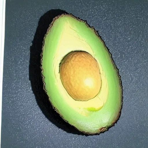 Image similar to einstein inside an avocado