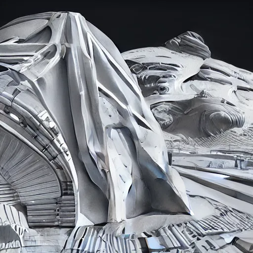 Image similar to 5 images of dream futuristic architecture wall structure motherboard on the coronation of napoleon painting on moon. unreal engine 5, keyshot, octane, artstation trending, 8k, 16k, zaha hadid style architecture pinterest, matrix film pinterest color , high contrast pinterest plastic, dark atmosphere pinterest, black background, tilt shift.