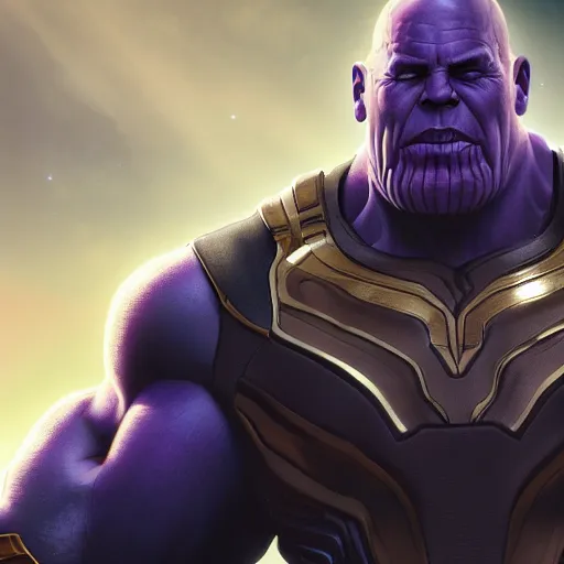 Image similar to thanos as vin diesel, 8k, realistic digital art, artstation, cinematic