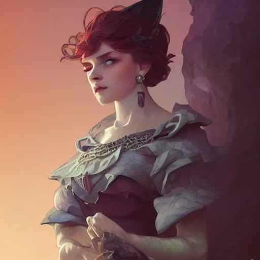 Image similar to a fantasy caricature fox, fantasy, portrait, sharp focus, intricate, elegant, digital painting, artstation, matte, highly detailed, concept art, illustration, ambient lighting, art by ilya kuvshinov, artgerm, alphonse mucha, and greg rutkowski