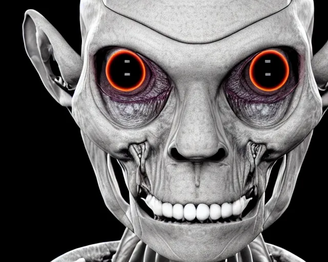 Image similar to autopsy photos of a humanoid gray alien with large black eyes and reptilian facial features inside area 51, secret service photos, taken on Fujifilm X-S10, EF70-200mm f/4L IS USM