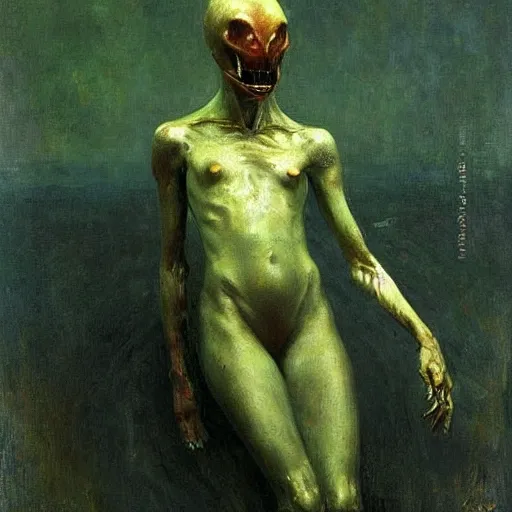 Image similar to alien by ilya repin