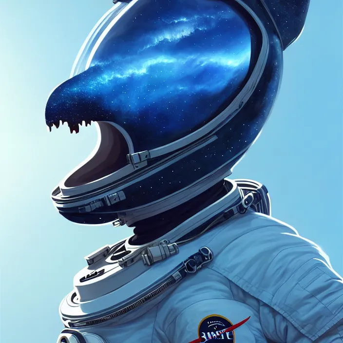 Prompt: astronaut suit in the shape of a whale, epic professional digital art, best on artstation, cgsociety, wlop, behance, pixiv, cosmic, epic, stunning, gorgeous, much detail, much wow, masterpiece by dorian cleavanger and stanley lau