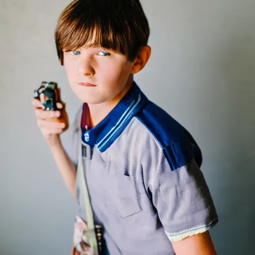 Prompt: dslr photo portrait still of 1 0 year old age 1 0 walter white at age 1 0!!!, 8 5 mm f 1. 8