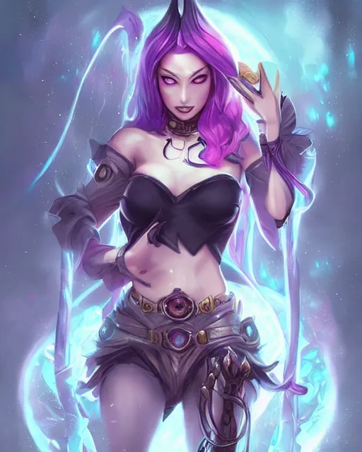 Prompt: Jinx League of Legends beautiful digital illustration portrait of a Witch who design by Ross Tran, artgerm detailed, soft lighting