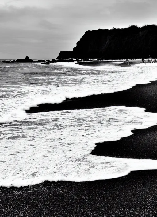 Image similar to beach, black and white photograph