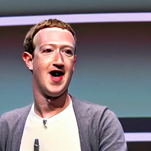 Prompt: mark zuckerberg, saying you just got zuckered, pointing at the camera with confidence