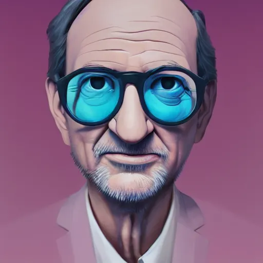 Image similar to face icon stylized minimalist steven spielberg, loftis, cory behance hd by jesper ejsing, by rhads, makoto shinkai and lois van baarle, ilya kuvshinov, rossdraws global illumination