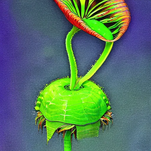 Prompt: a venus flytrap, colorful, beatifuly, highly detailed digital art