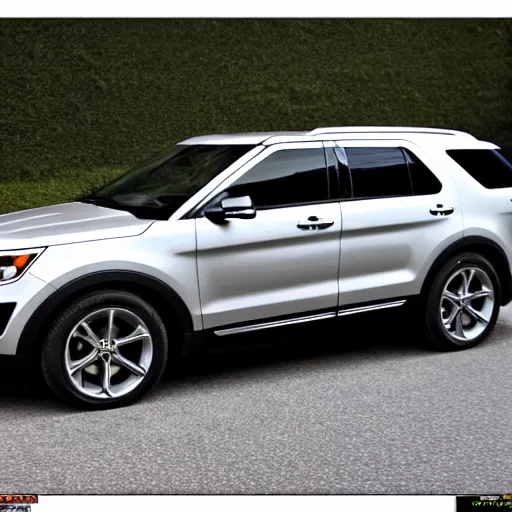 Image similar to 2 door coupe sports car style of Ford Explorer as a coupe full view uncropped 35mm mid distance photograph IMG_1411.JPG