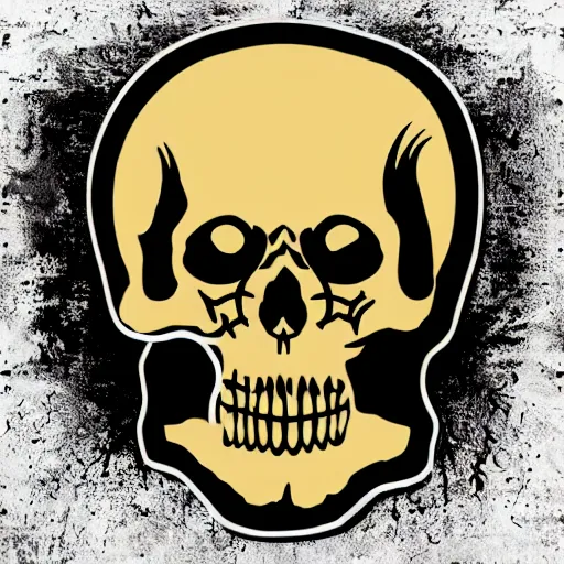 Image similar to death metal themed skull shaped microphone vector logo for a record label, dark, horrorcore, grunge, golden ratio