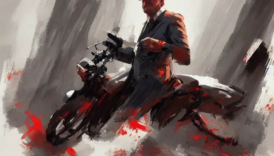 Image similar to concept art by jama jurabaev, kim wexler and saul goodman, cinematic shot, trending on artstation, high quality, brush stroke,