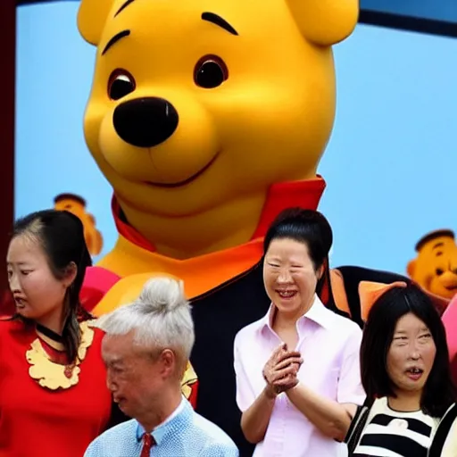 Prompt: Xi Jingping with the face of Winnie the Pooh