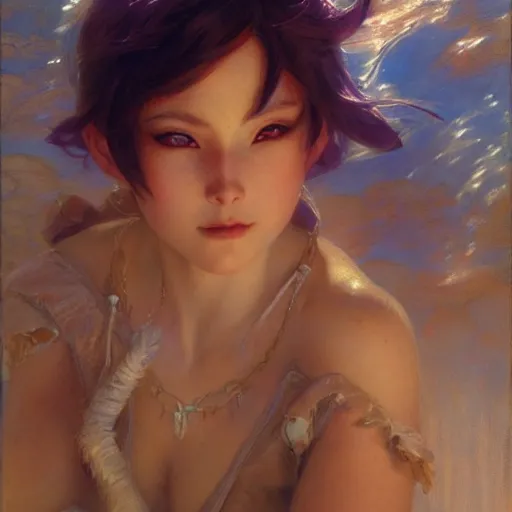 Image similar to a detailed portrait of dreaming anime girl, painting by gaston bussiere, craig mullins, j. c. leyendecker