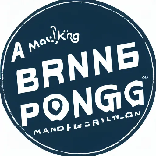 Prompt: A logo for a brand all about making ping pong tables.
