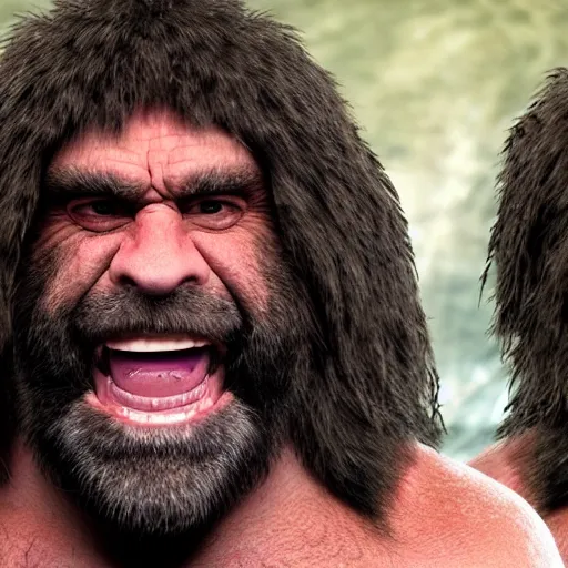 Image similar to Joe rogan as a caveman, ultra realistic, high definition, 4K UHD, highly detailed, pristine