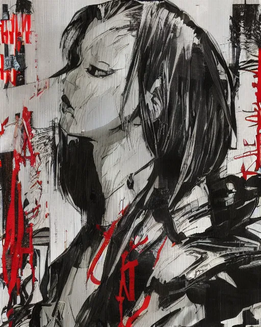 Image similar to millie bobby brown by yoji shinkawa