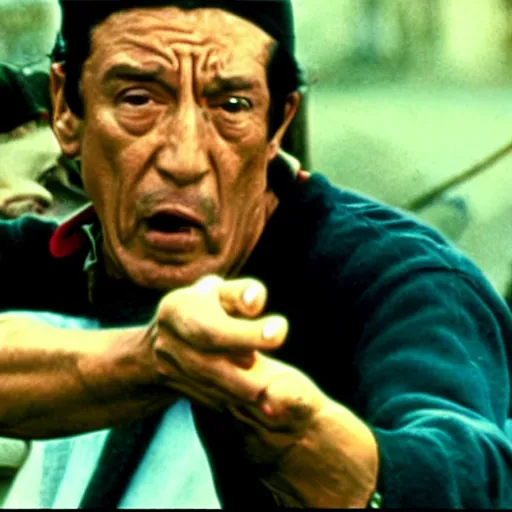 Prompt: chaves, a still of an action movie