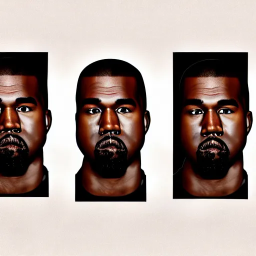 Image similar to kanye west face meme, 4 k, high resolution, still, landscape, hd, dslr, hyper realistic