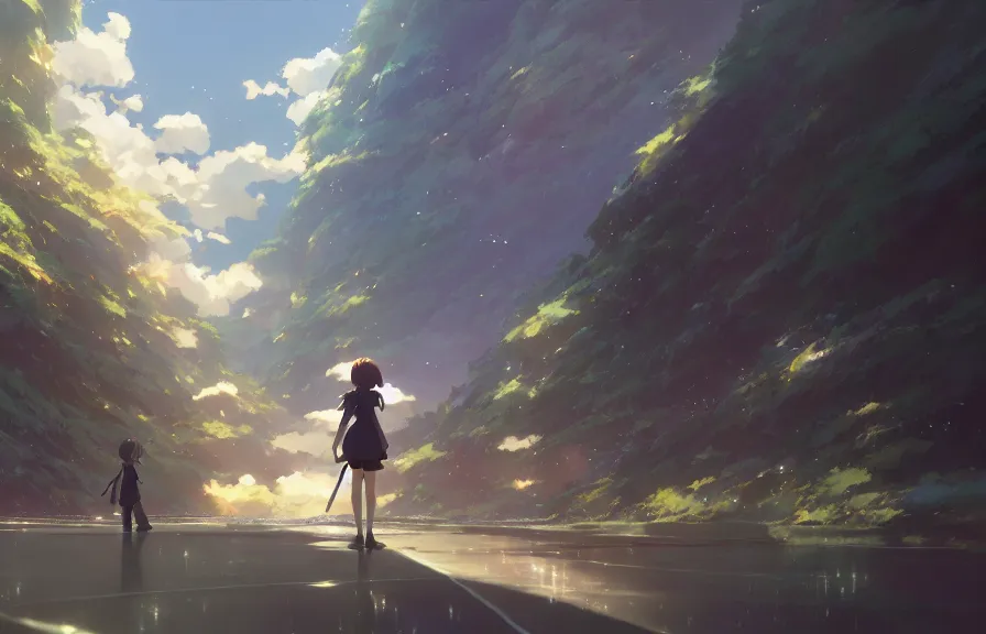 Image similar to makoto shinkai concept art of the spork dimension, key visual, ambient lighting, highly detailed, digital painting, artstation, concept art, sharp focus, by makoto shinkai and akihiko yoshida and hidari and wlop and greg rutkowski