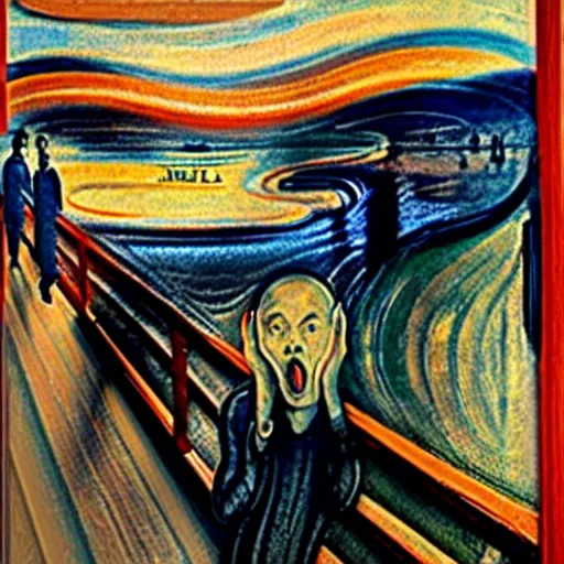 Prompt: The Scream by Sandro Botticelli, detailed, accurate, award wining, original modern artwork, rgb, ethereal lighting