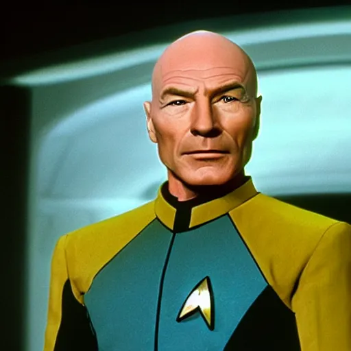 Image similar to bryan cranston as captain picard in star trek the next generation