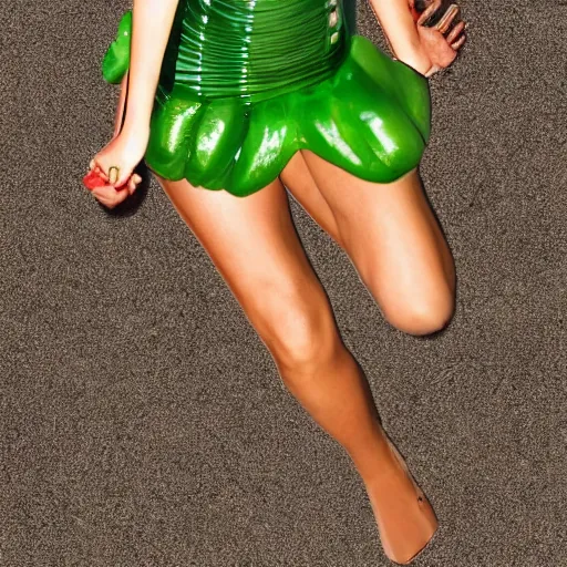 Image similar to human celery as selena gomez photoshop