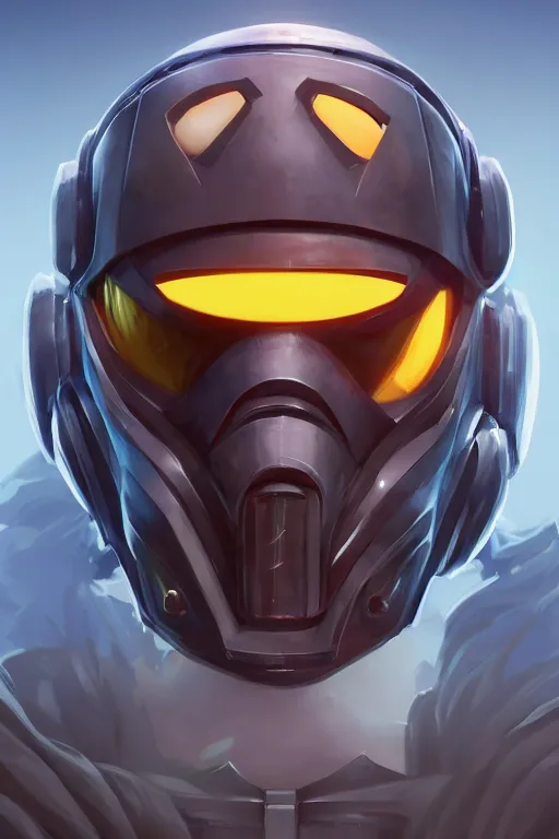 Image similar to epic mask helmet robot ninja portrait stylized as fornite style game design fanart by concept artist gervasio canda, behance hd by jesper ejsing, by rhads, makoto shinkai and lois van baarle, ilya kuvshinov, rossdraws global illumination radiating a glowing aura global illumination ray tracing hdr render in unreal engine 5