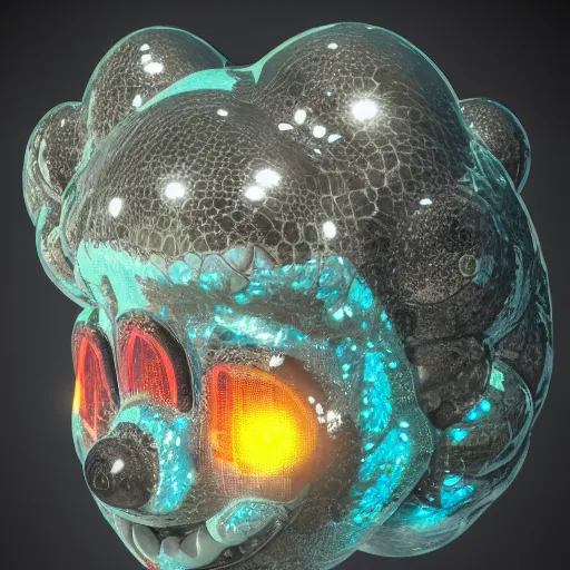 Prompt: counterfeit mickey mouse, fractal, broken, wet, melting, fractured, mycelium, cubensis, radiant alien, rococo, baroque, automotive, bio-mechanical, porcelain, iridescent, sub surface scattering, unreal engine, octane render