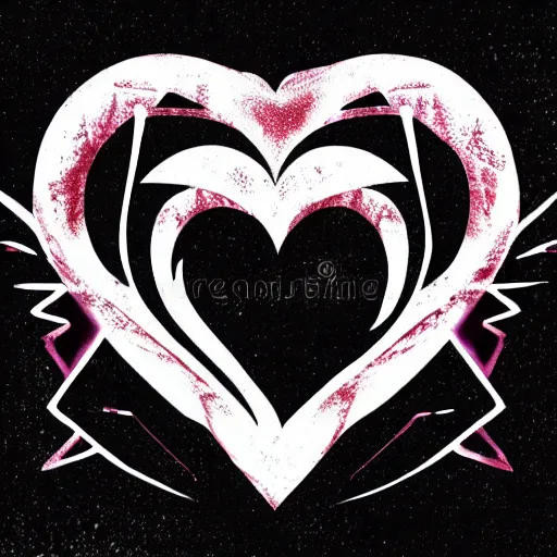 Prompt: dark magical heart logo, 4 k, vector illustration, hd