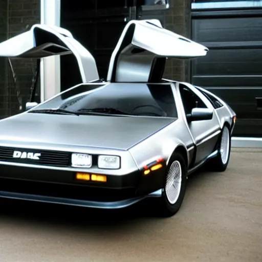Prompt: delorean from star wars