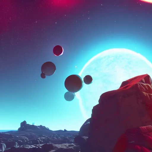 Prompt: no man's sky, Vibrant colors, 8k render, unreal engine 5, wonderland