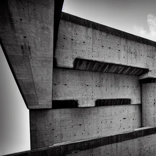 Image similar to scifi brutalist castle, photography