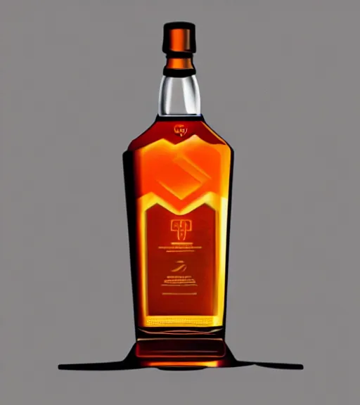 Image similar to icon stylized minimalist whiskey bottle!, loftis, cory behance hd by jesper ejsing, by rhads, makoto shinkai and lois van baarle, ilya kuvshinov, rossdraws global illumination