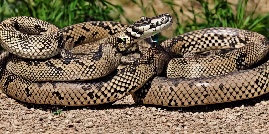 Image similar to anthropomorphic bull snake fiesta