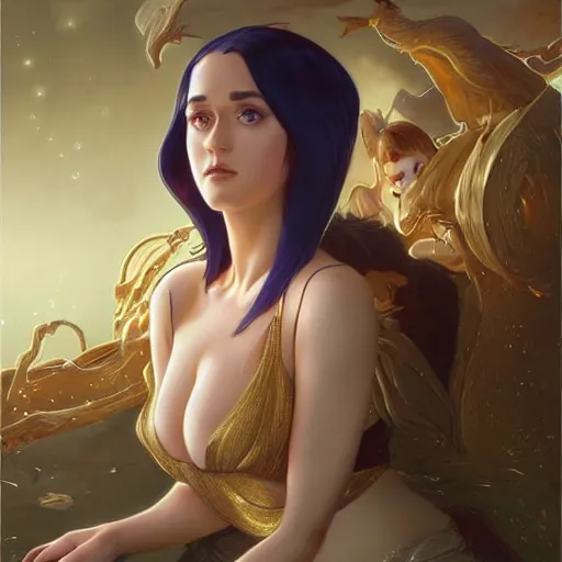 Image similar to ultra realistic illustration, katy perry anime, intricate, elegant, highly detailed, digital painting, artstation, concept art, smooth, sharp focus, illustration, art by artgerm and greg rutkowski and alphonse mucha and wlop