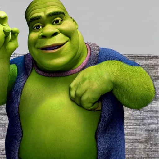 Image similar to shrek filming lifestyle video blog