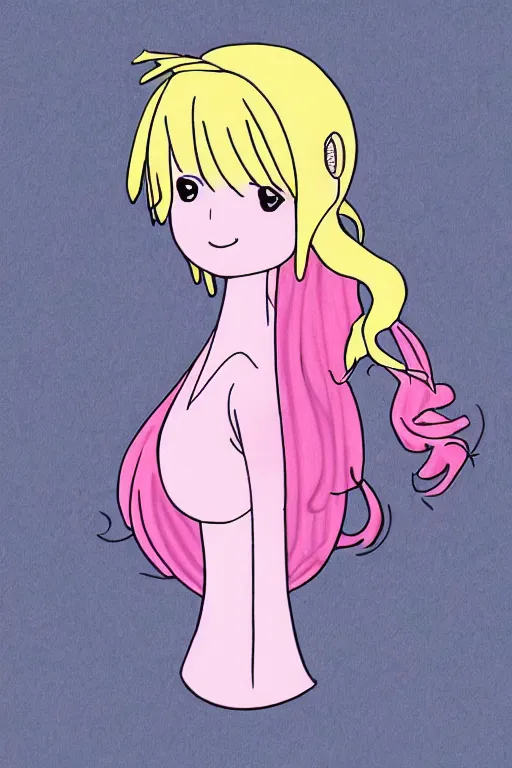 Prompt: princess bubblegum, anime art style