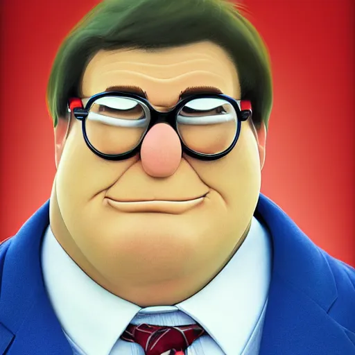 Image similar to portrait of peter griffin as a real person. hyper real skin. very detailed. 4 k photograph.